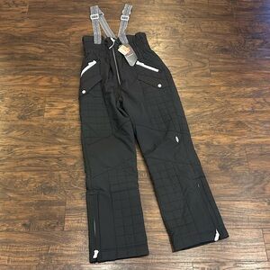 NWT FP Free People Movement All Prepped Bibs Snowboarding Pants Black Skiing